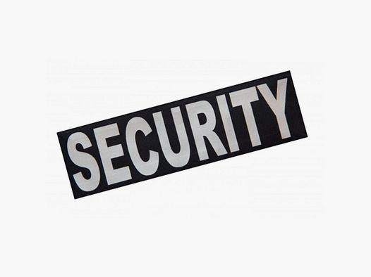 Schriftzug groß 28x8cm Security