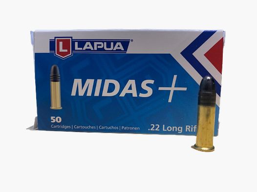 LAPUA MIDAS+ KK-PATRONEN - .22LR - 50 STRZAŁÓW