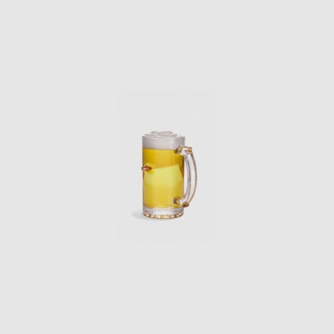 BICCHIERE DA BIRRA LUCKY SHOT 444ML PROIETTILE CAL.308WIN, immagine 2 di 3