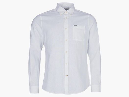 Barbour Nelson Tailored Shirt Biały Mężczyźni