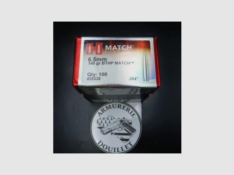 Geschosse Hornady 6,5 mm .264" 140 gr BTHP Match™, Bild 3 von 4