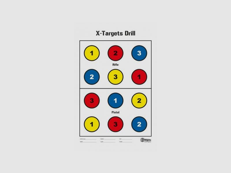 X-Targets – Drill Zielscheibe