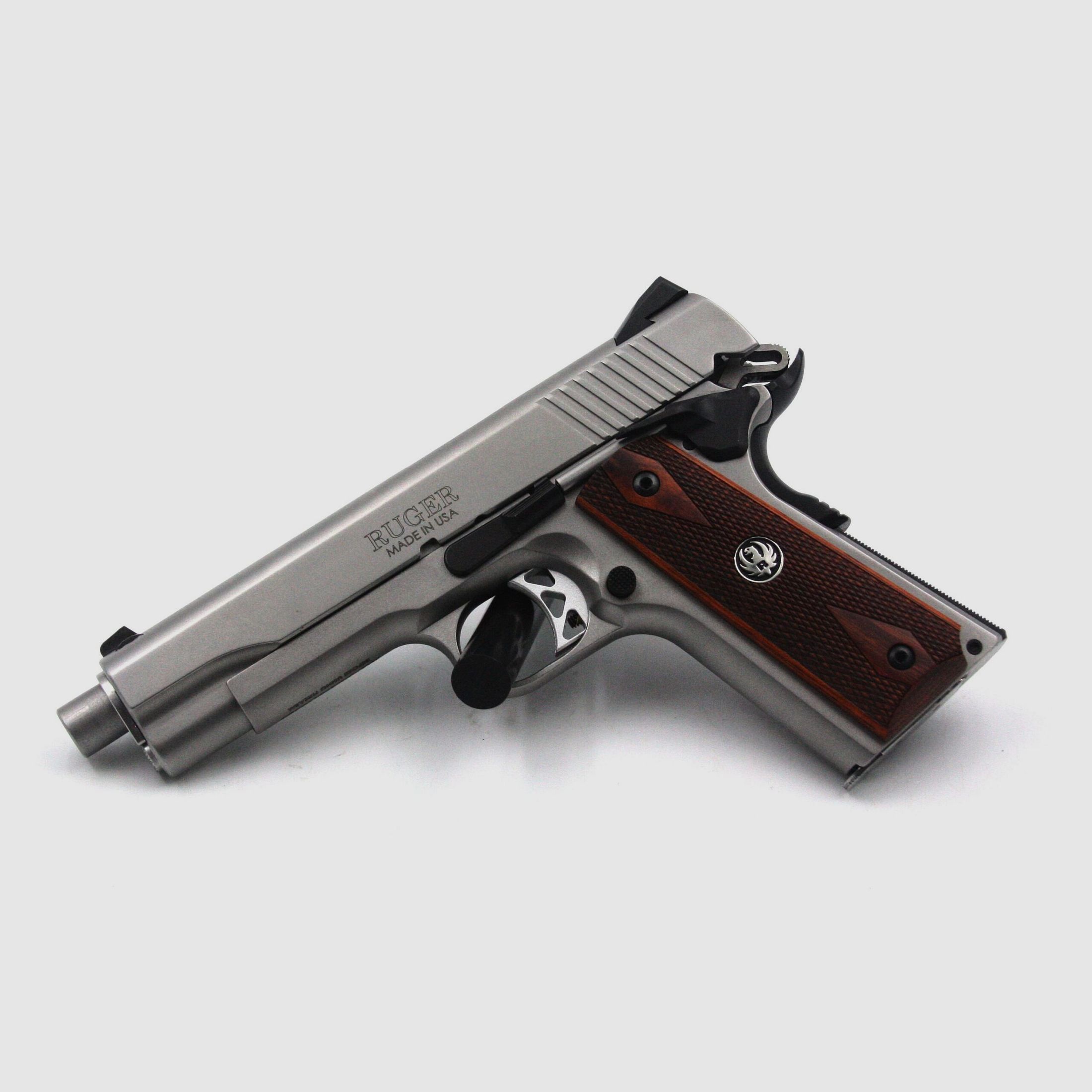 Pistole Ruger SR 1911, Occ., .45 ACP, mit Holz Griffschalen, Bild 1 von 3