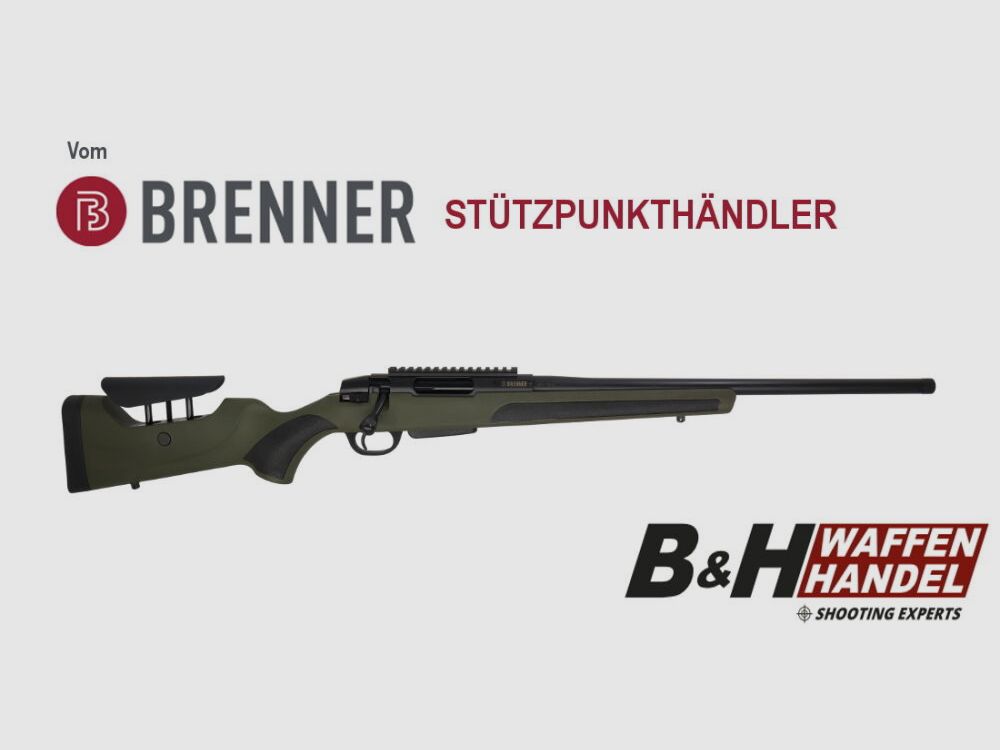 Brenner BR20 Polymer grün / Lauflänge 51cm | BR 20 Repetierer | Repetierbüchse | Jagdbüchse