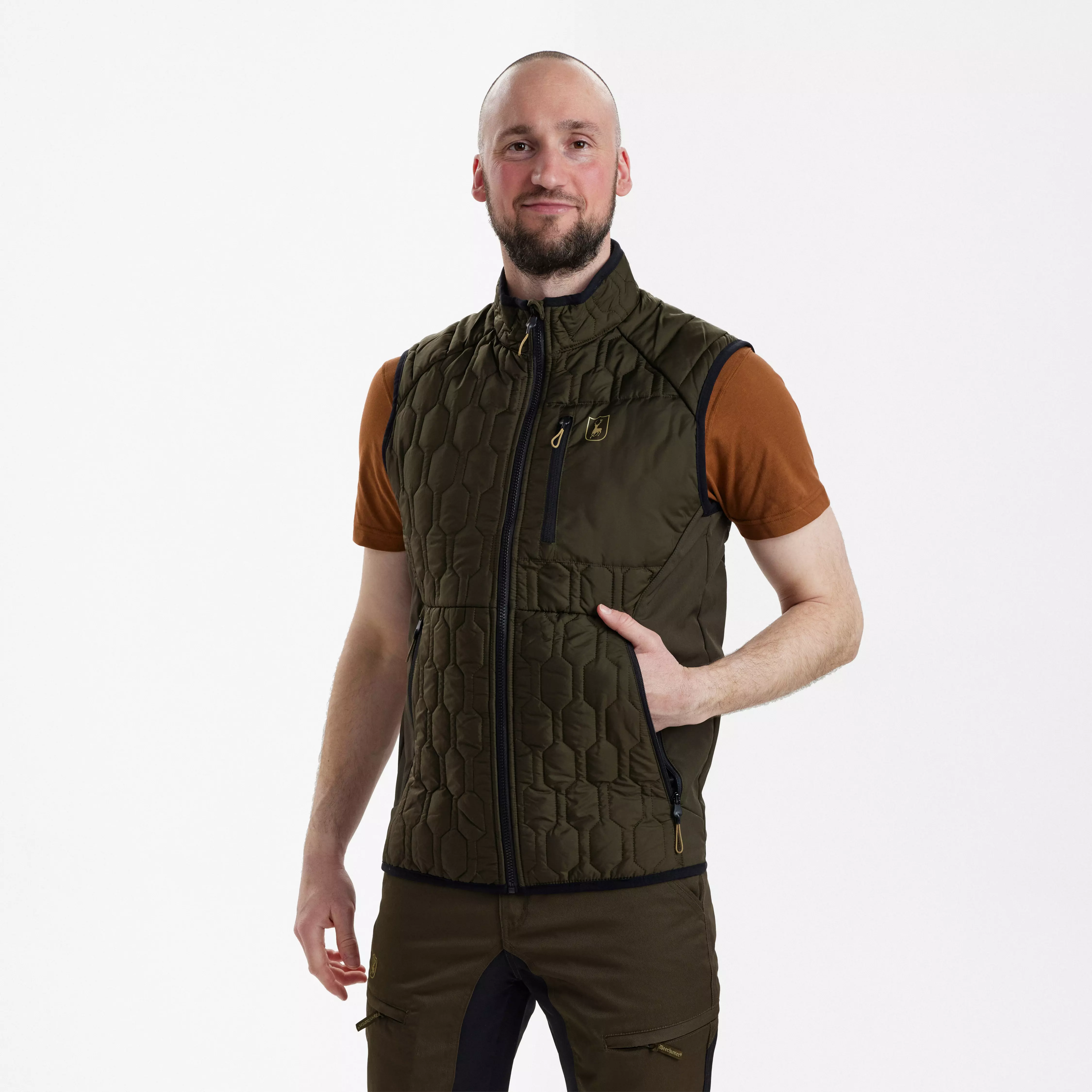 Mossdale quilted vest - Forest Green