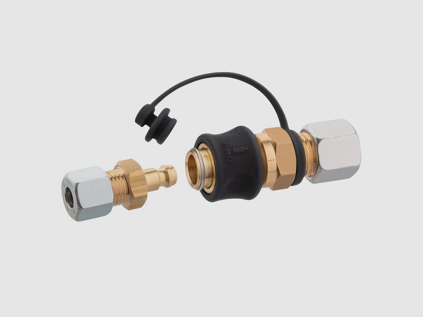 Steckkupplung Set Typ SKU-QR, G 1/4 LH-KN x SKU und STN x G1/4LH-ÜM 90°, Bild 6 von 6