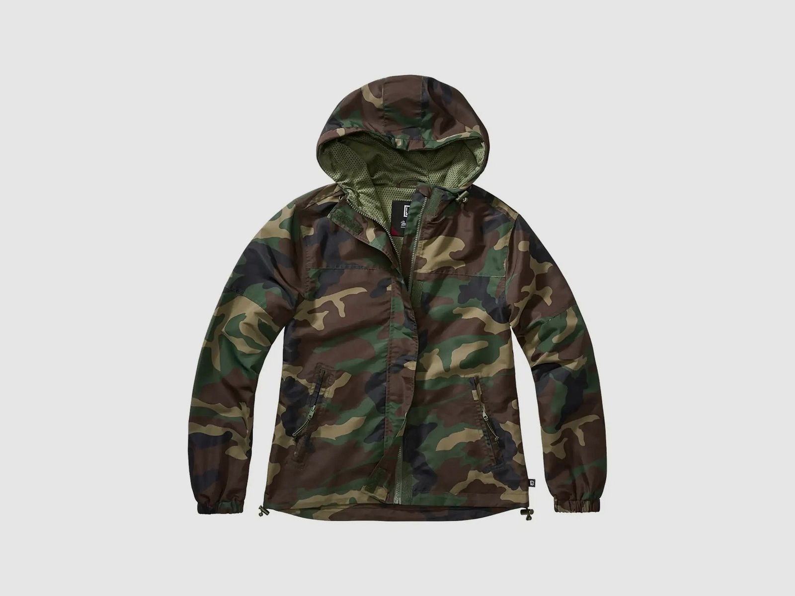 Brandit Brandit Jacke Summer Windbreaker Frontzip Frauen - Woodland / S