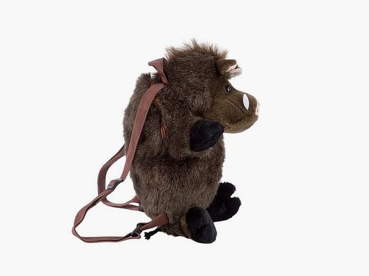 LivingActive Wildschwein Rucksack – Plüschtier-Rucksack für Kinder