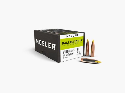 Nosler Ballistic Tip Proiettili Cal. 270-150 gr