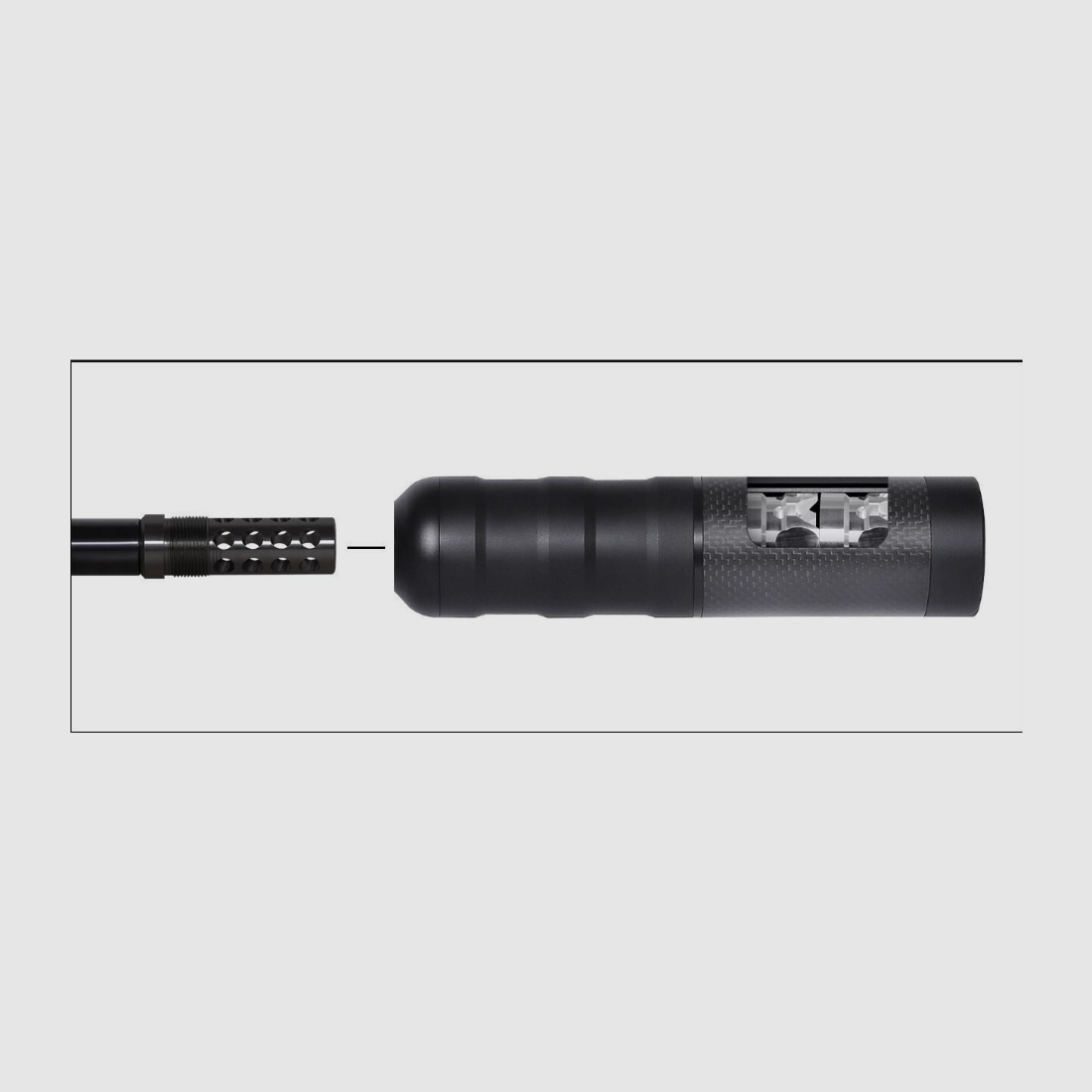 VOERE Overbarrel Jagdschalldämpfer 6,5 mm – neu, Bild 3 von 6