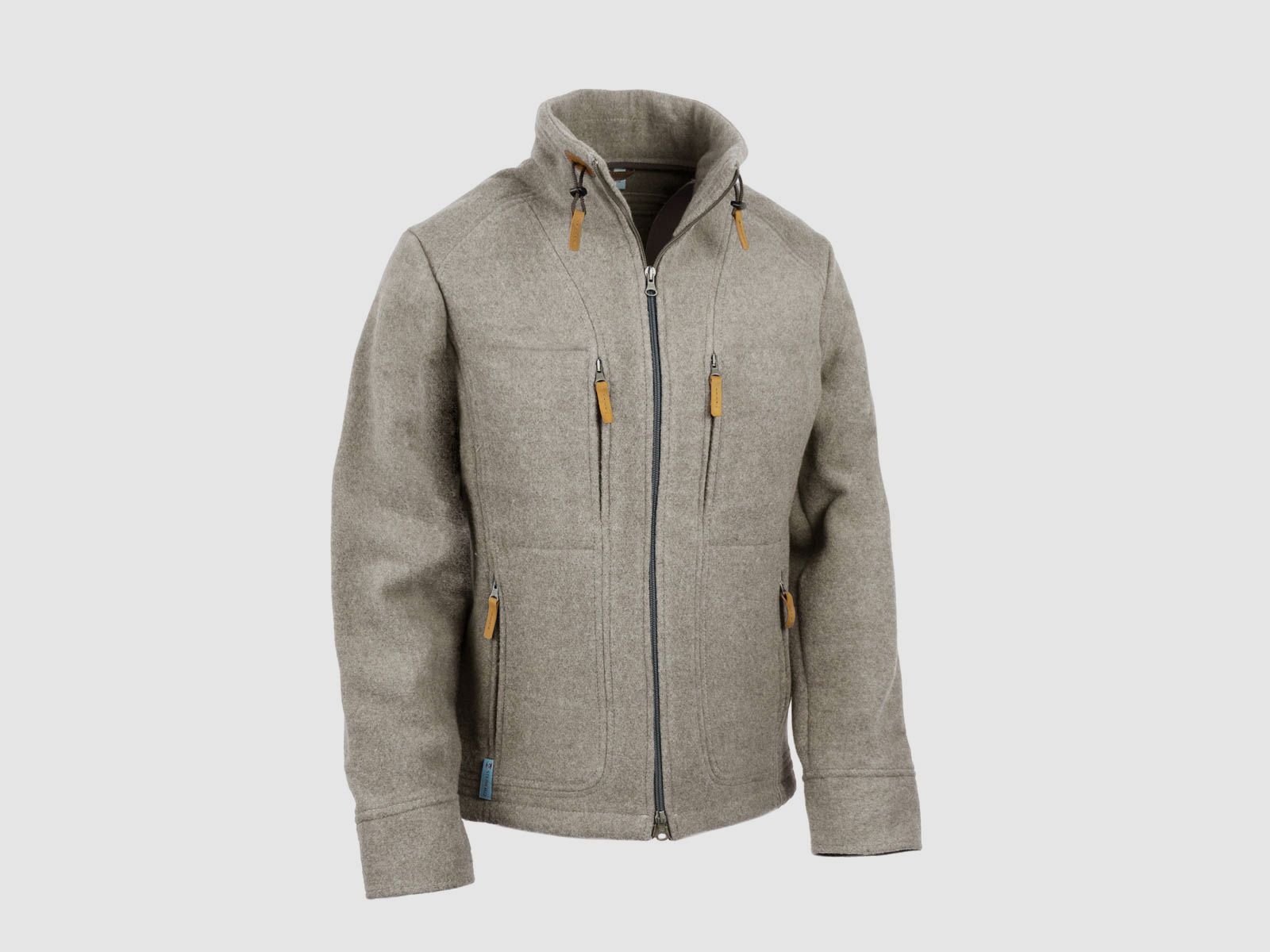 Lodenfleecejacke "Kragenhuber" Mod. 2023, Rauchgrau