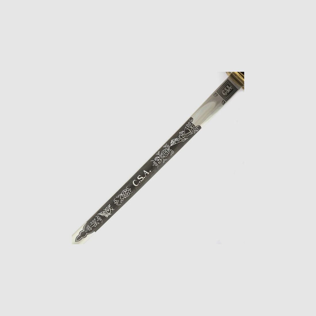 C.S.A. officer's cavalry sabers with scabbard for collectors and enthusiasts