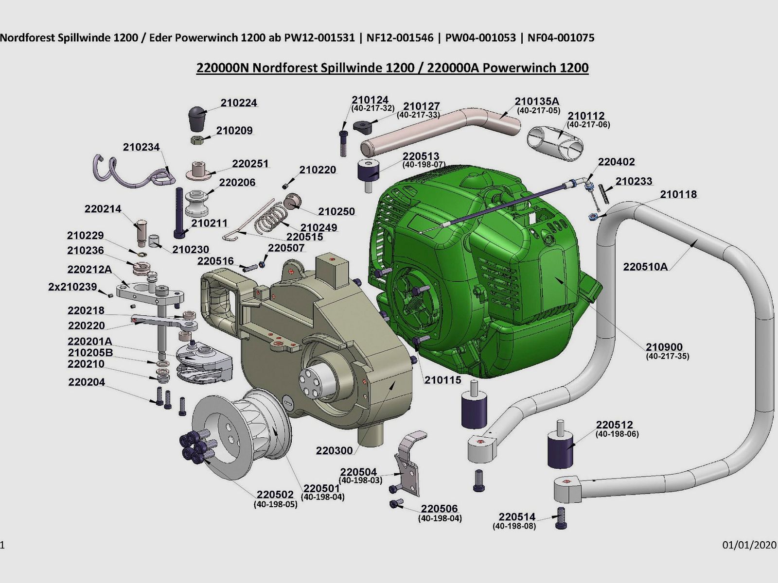 Smorzatore in gomma 30-40 per verricello spill 400 e 1200