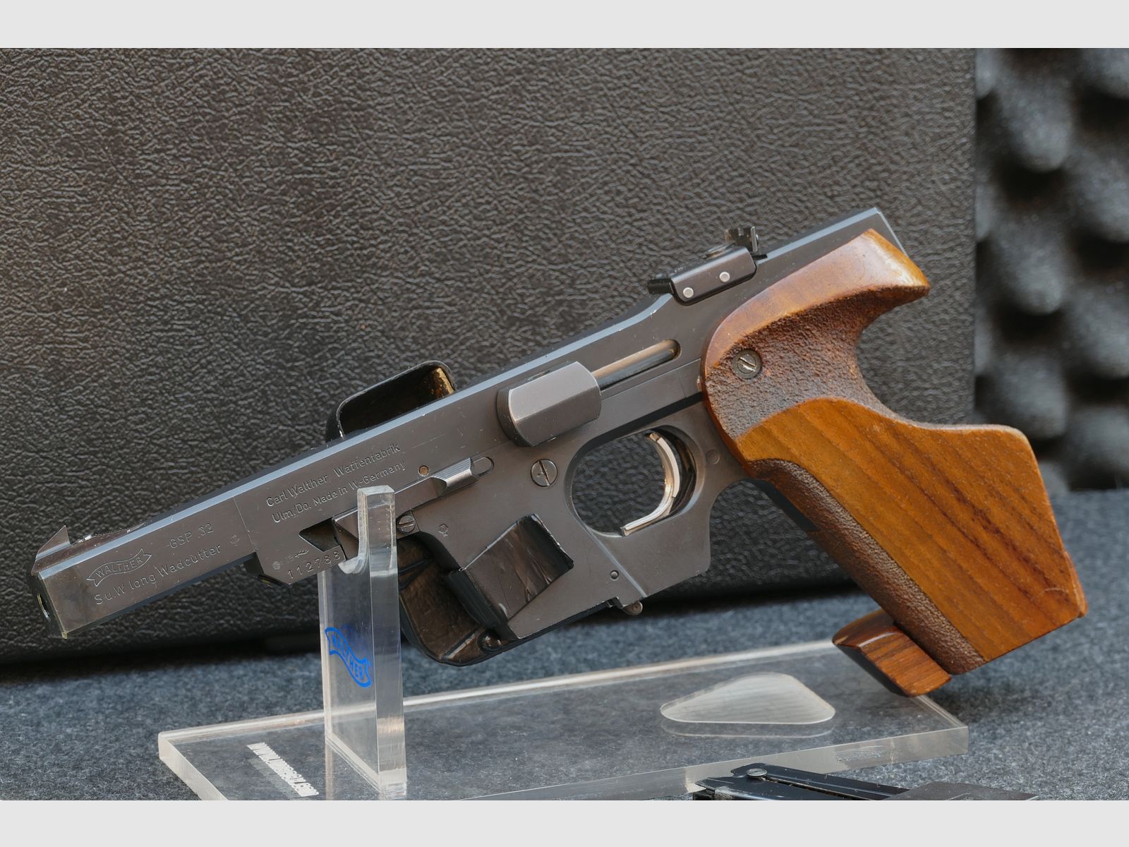 Walther GSP – ( .32 S&W Long / calibre intercambiable .22 LR ), set completo, maletín, sistema intercambiable - servicio realizado