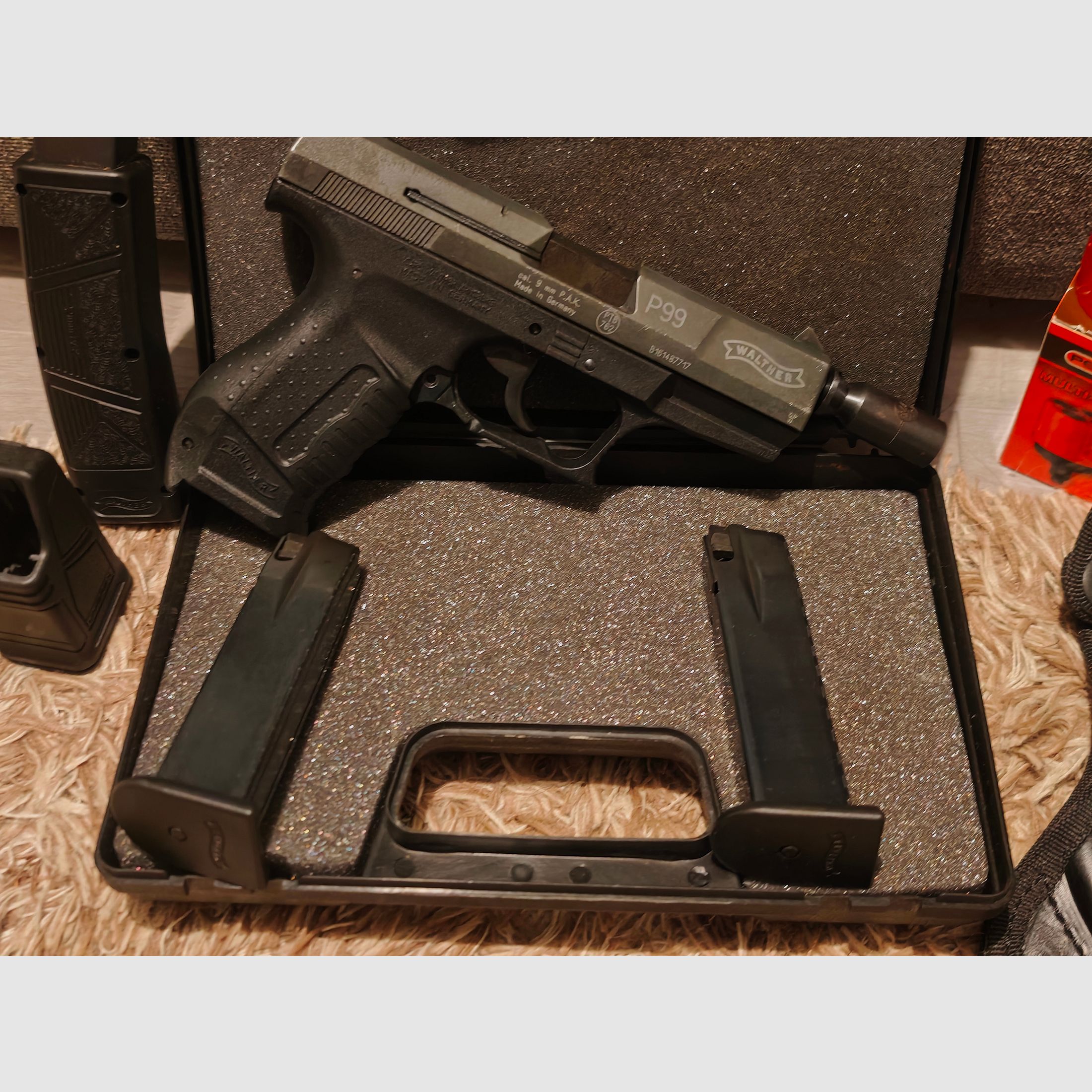 Walther P99 Schreckschuss + Zubehör