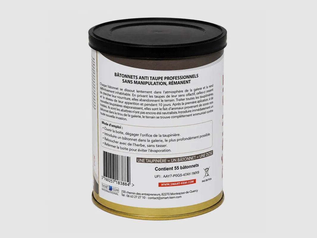 Maulwurfabwehrmittel Cibles Alto – Box mit 55 Stäbchen, Bild 3 von 5