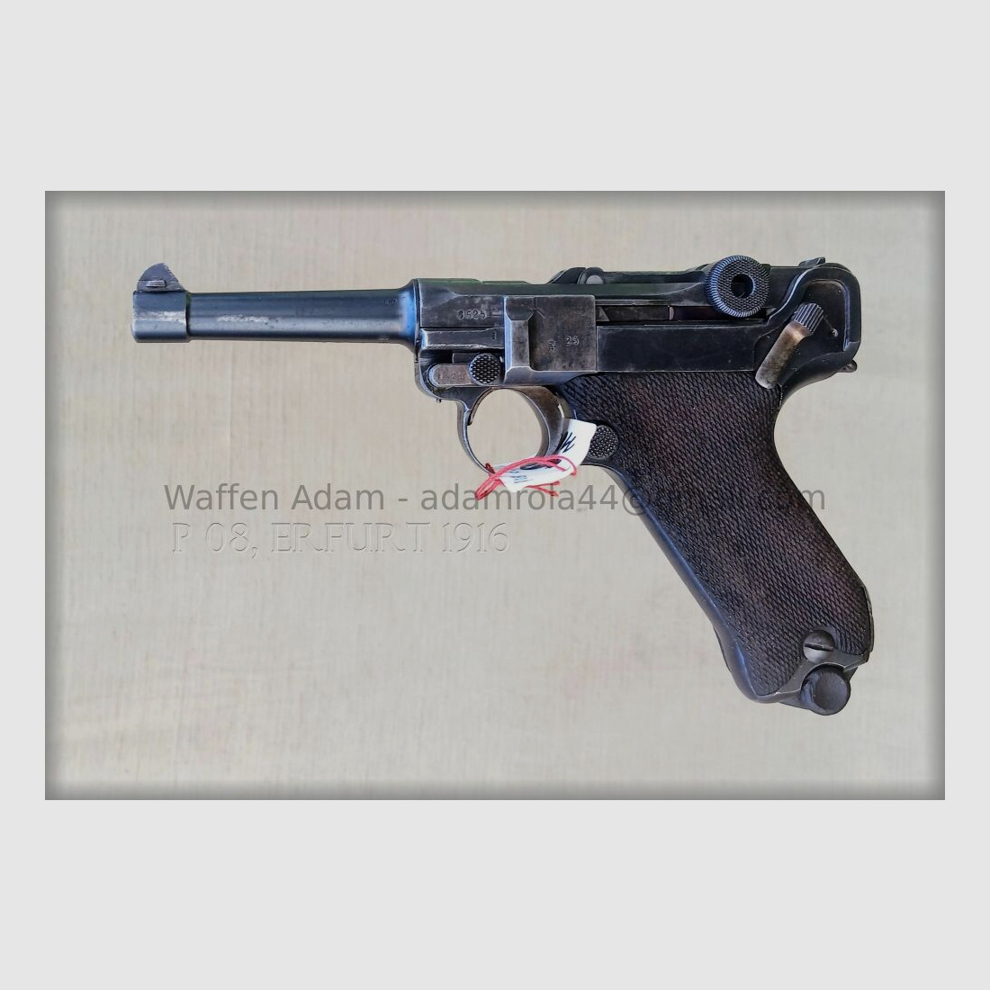 Usine d'armement d'Erfurt Pistolet P. 08