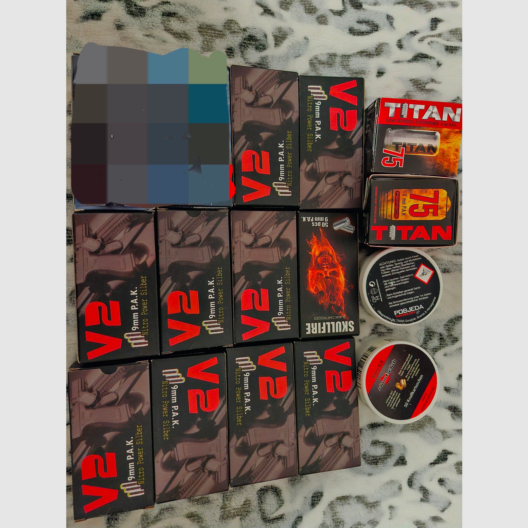 Ammunition 9mm blank cartridges