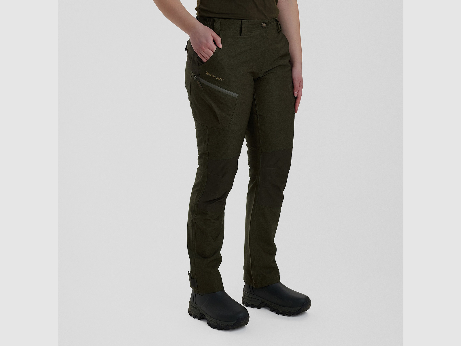 Deerhunter Lady Chasse Trousers Olive Night melange 36