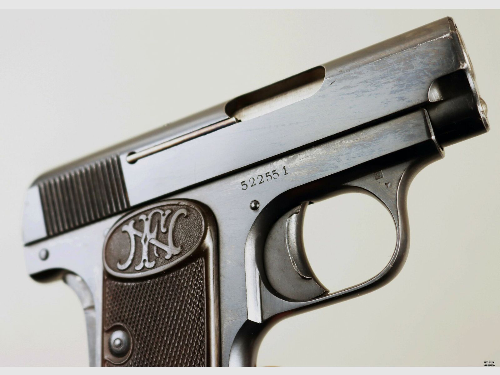 PISTOLE F.N. BROWNING MOD. 1906 CAL. 6,35 matr. 522551, image 7 sur 7