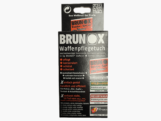 Brunox panno per la cura delle armi in cotone - Set