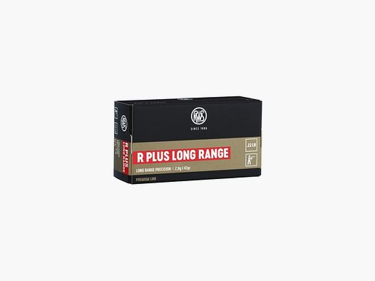 RWS 22 LR R-PLUS LONG RANGE 43 GRS / 2,8 G 50 STK