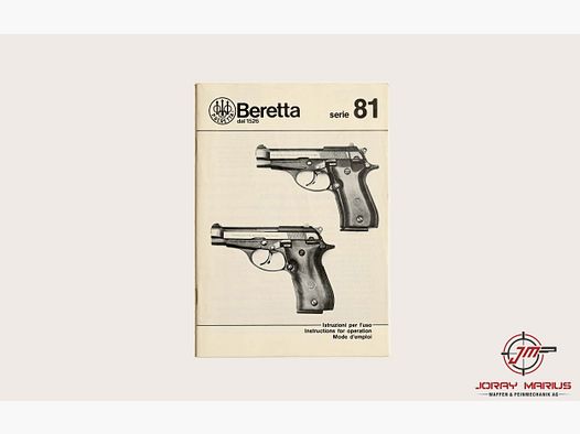Bedienungsanleitung Beretta Serie 81