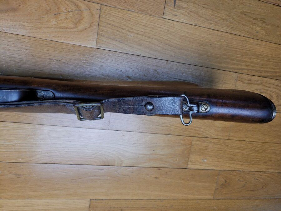 Gutes Gewehr Berthier – 07/15 Mod. 1916 – 5-Schuss-System – Kal. 8×51 Lebel – Abzug, beweglicher Verschluss und Lauf mit Nummer – Sehr schöner Lauf – Gewehrriemen – 2 Clips – TBE, Bild 7 von 24