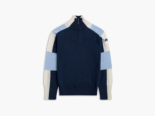 Bergans Lyderhorn Half-Zip Wool Sweater Women Navy Blue/Light Dusty Blue XS
