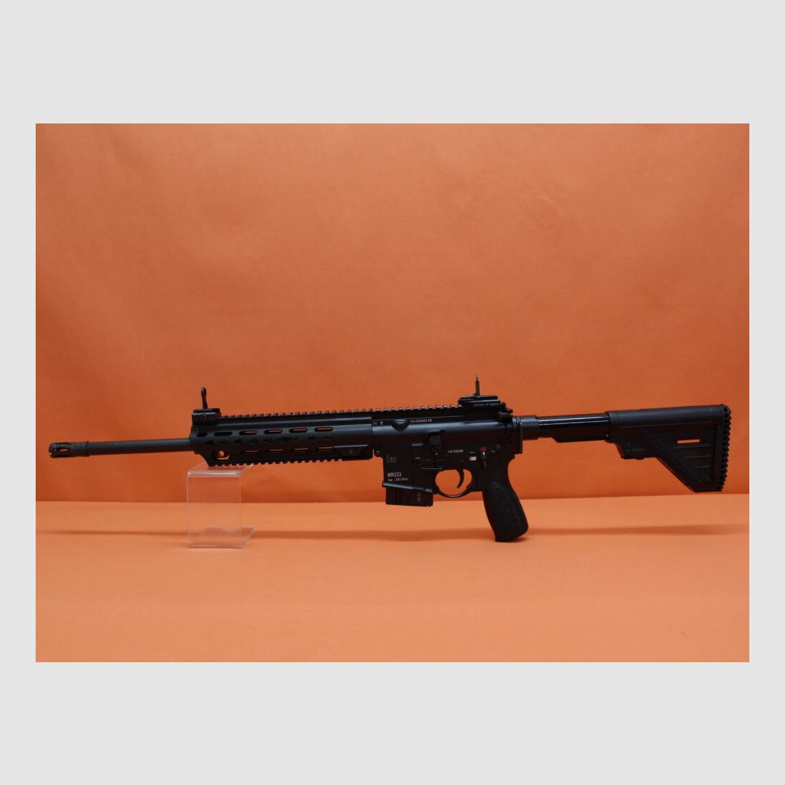 Heckler&Koch Ha.Büchse .223Rem Heckler&Koch/H&K MR223 A3 16,5" Lauf Schwarz HKey, Gas-Piston-System AR-15/HK416