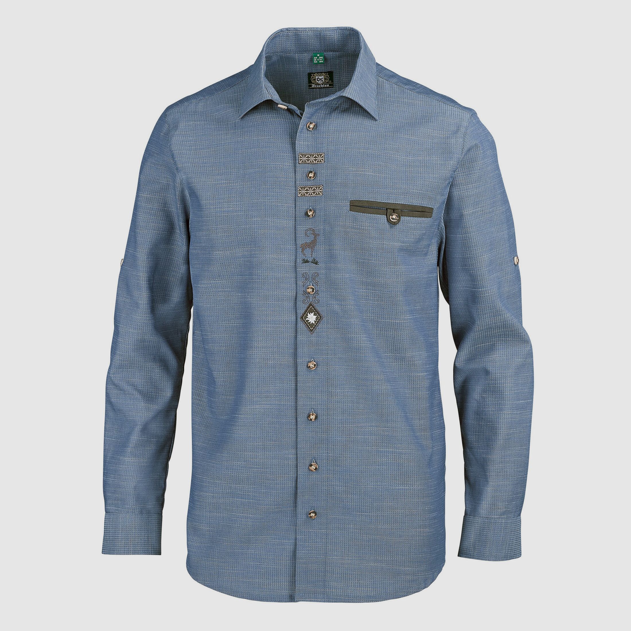 OS-Trachten Camicia a Manica Lunga