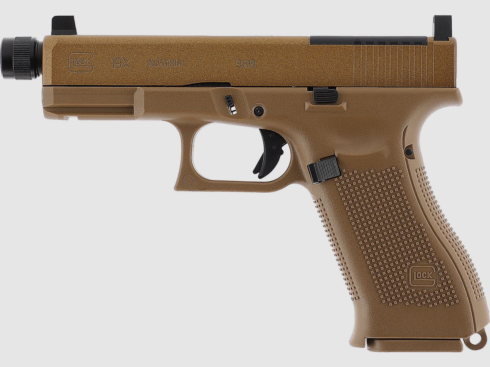 GLOCK ASCO2-Glock 19X MOS Coyote-6mm-1 Julio, imagen 2 de 4