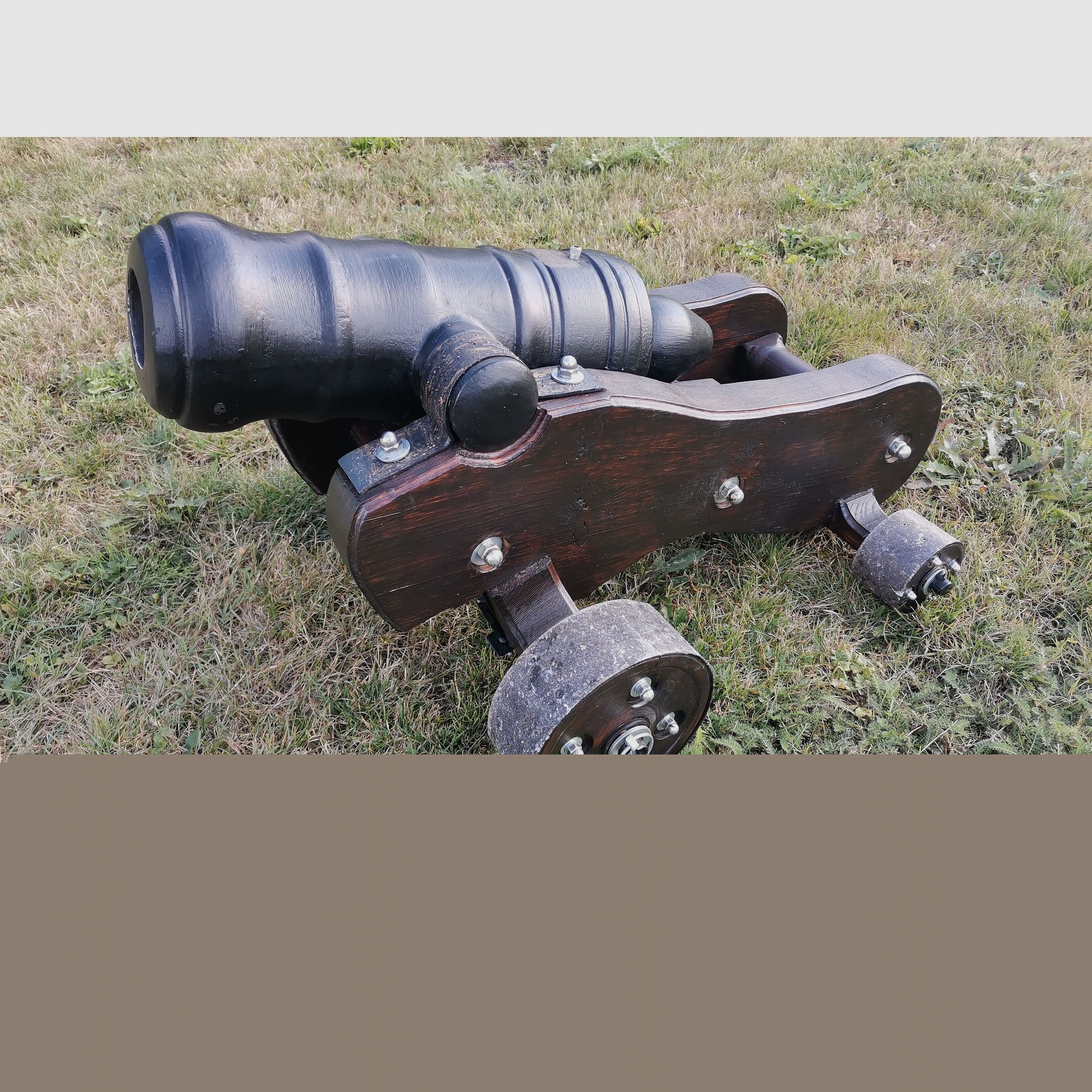 Große Böllerkanone Kaliber 75mm inkl. neuen Beschuss Vorderlader Kanone