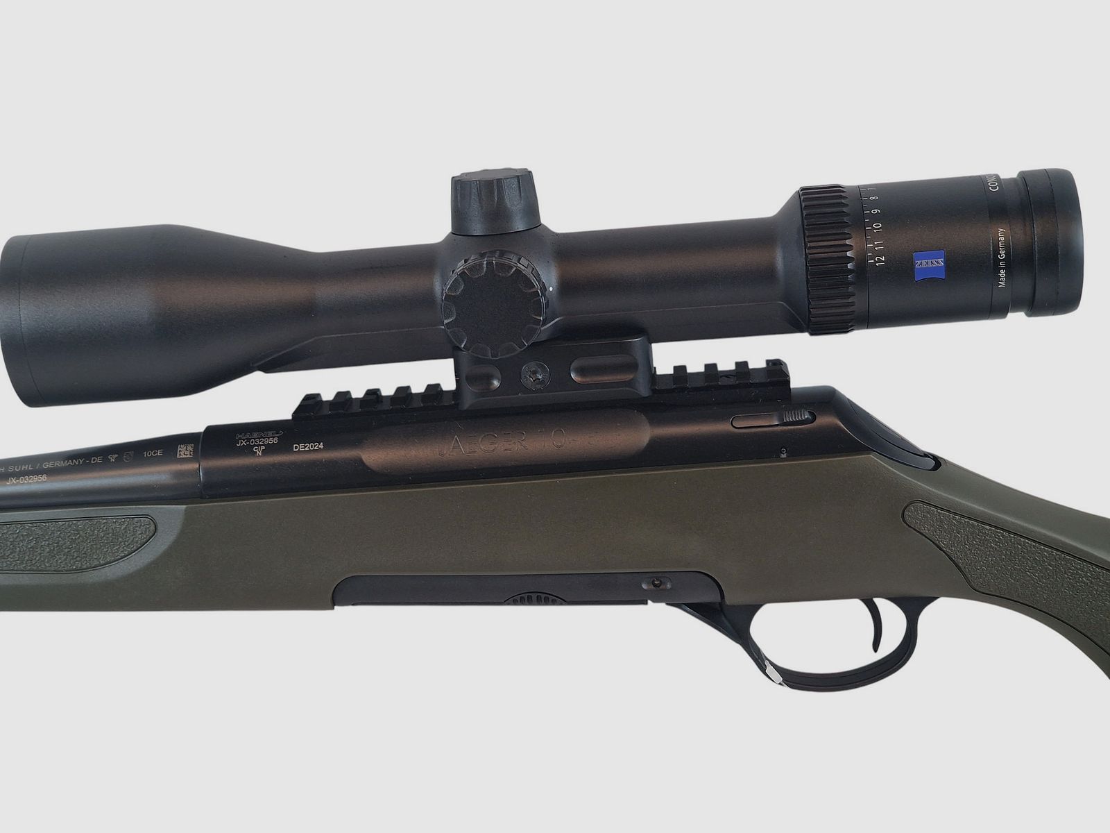 Haenel Jäger 10 in caliber .308 Win with M15x1 and Zeiss V6 2-12x50