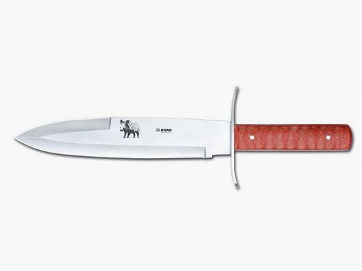 AKAH Saufänger 440 Stahl Micarta Rot mit Lederetui