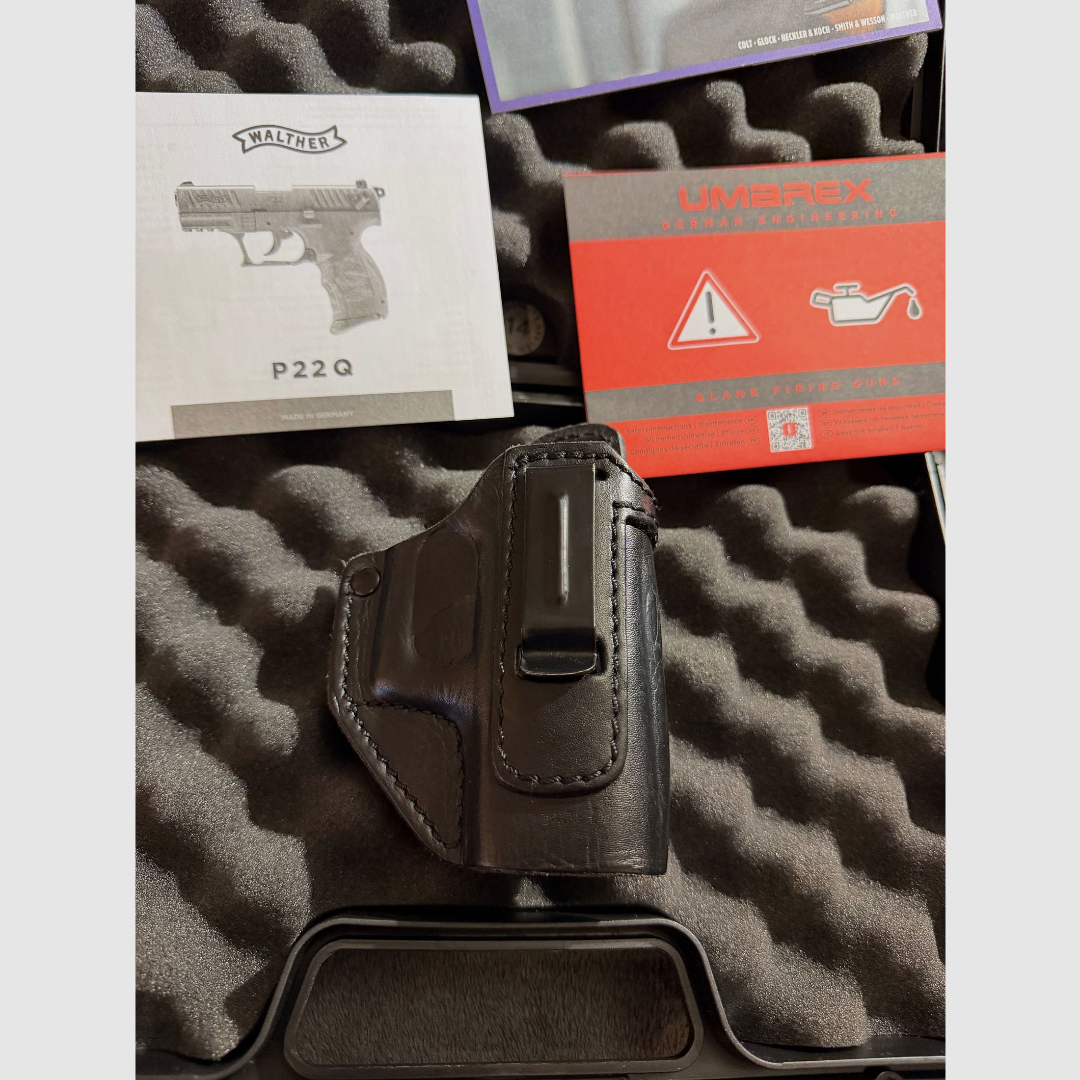 Umarex „Walther P22Q“ pistolet à blanc 9mm P.A.K. noir