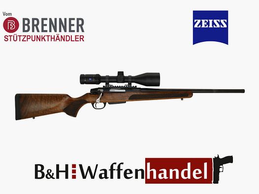 Brenner Komplettpaket:	 Brenner BR20 Nussbaum mit Zeiss V6 2.5-15x56