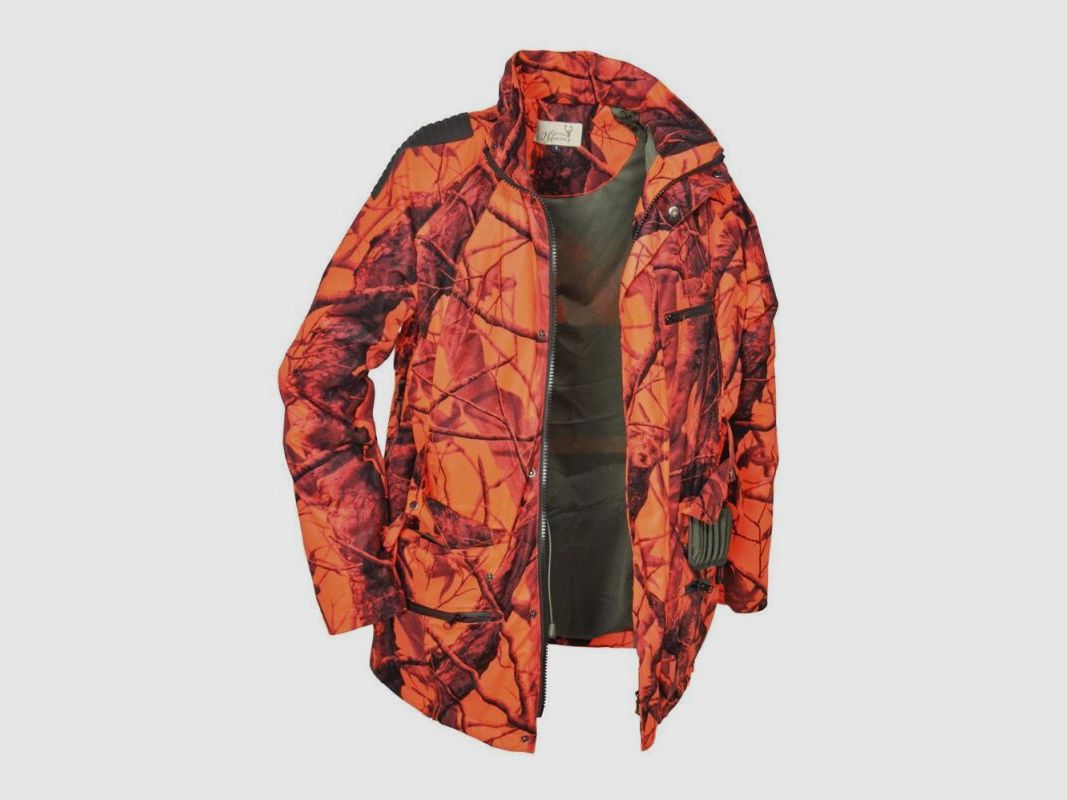 Hubertus Drückjagdjacke blaze-orange-tarn M