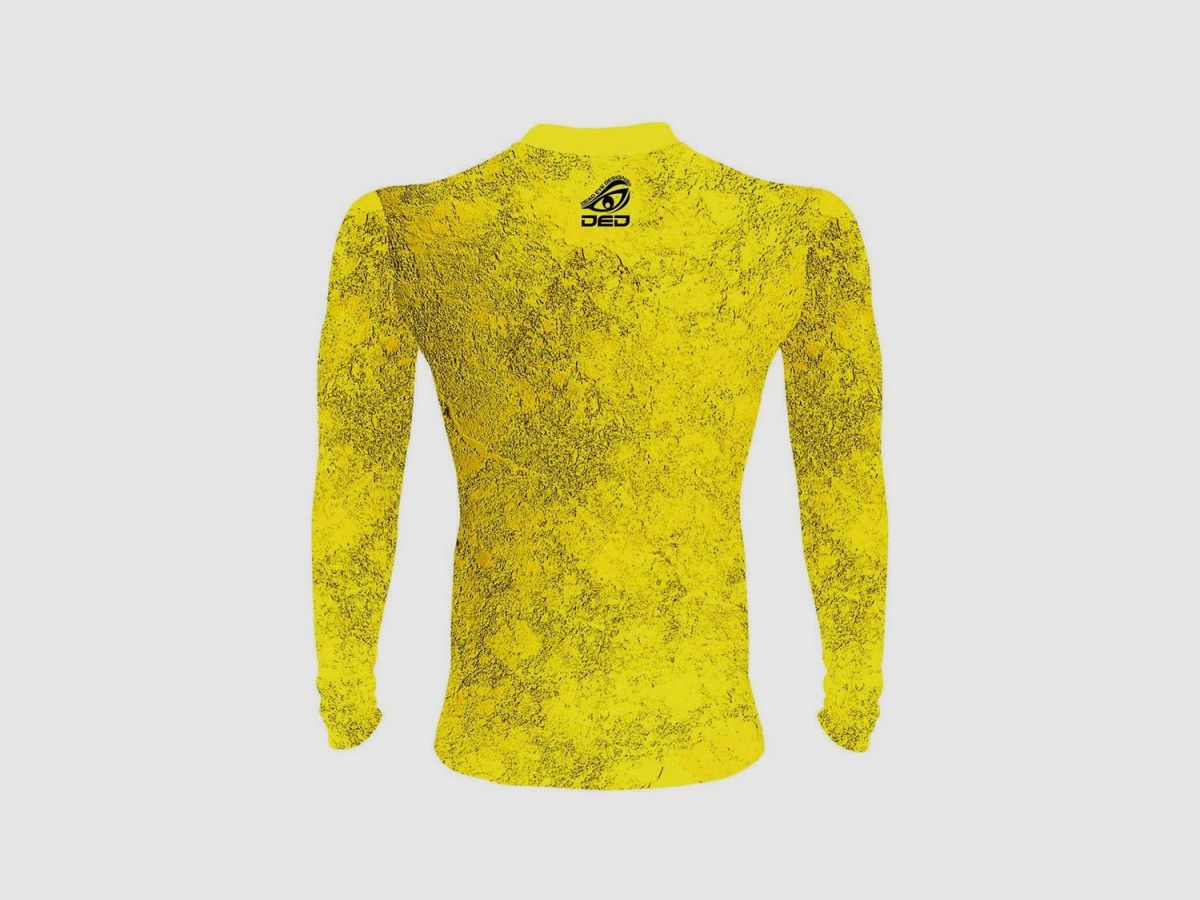DED Competition Long Sleeve Compression T-Shirt - Yellow, Color: Yellow, size: S, Clothes type: Kids, image 2 of 3