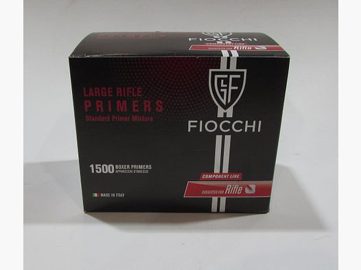 Box mit 1500 Zündhütchen Fiocchi Large Rifle