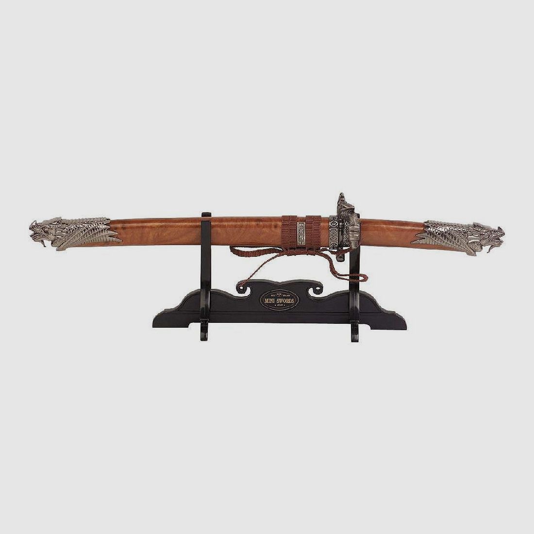Katana Tanto mit Ätzung und Holzständer