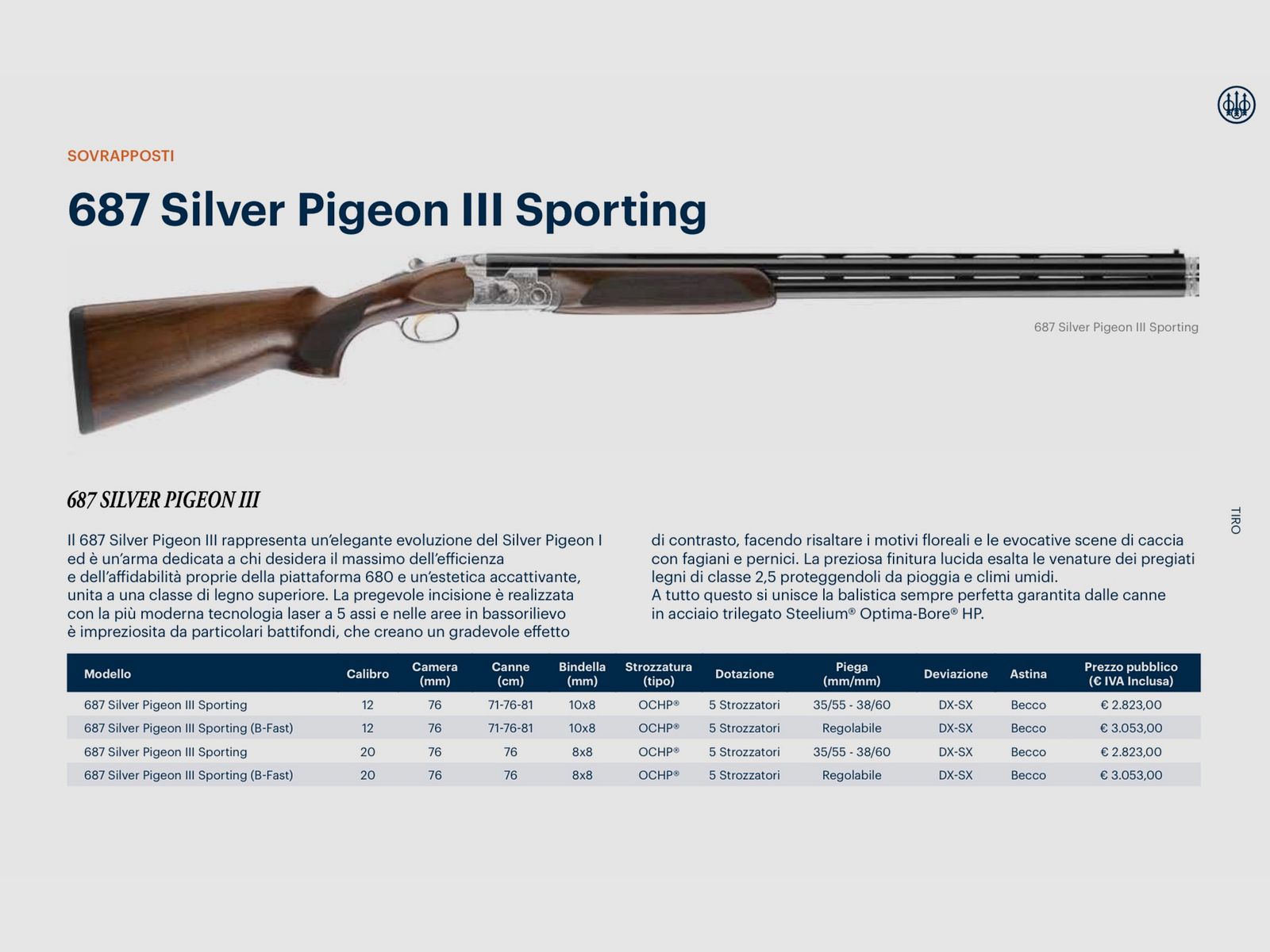 BERETTA / OVER-UNDER – PARALLEL – SEMIAUTOMATISCH / ALLE MODELLEN, afbeelding 25 van 30
