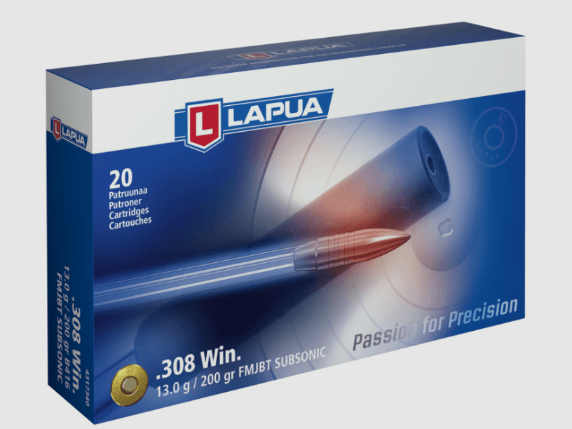 Lapua .308 Win. VM Subsonic 200 gr. - 20 St.
