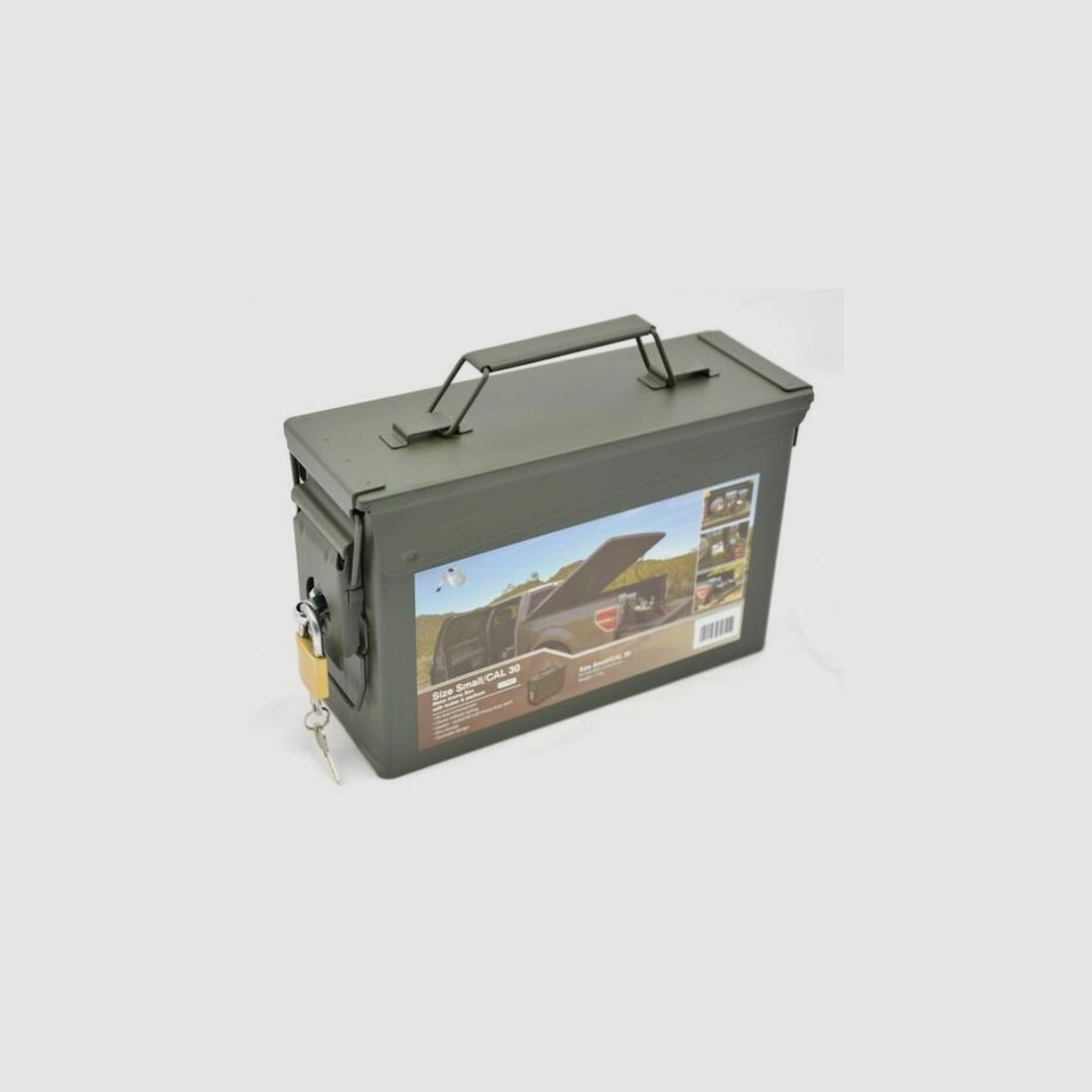 NATO Munitionskiste Gr.1 neu MIT SCHLOSS oliv OHNE AUFDRUCK - Patronen Transportkiste