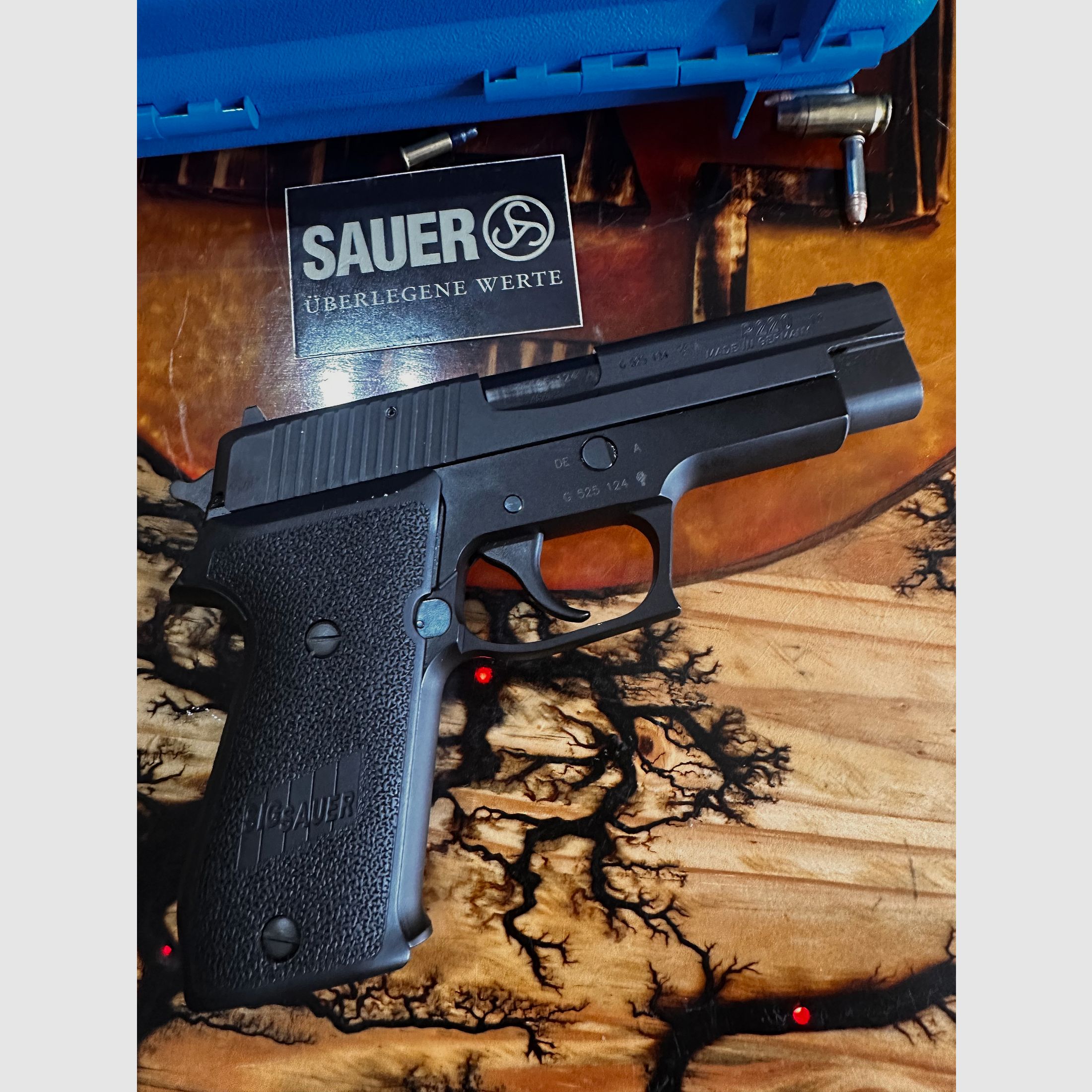 Sig Sauer P220, caliber 45 ACP including interchangeable system 22 lfb