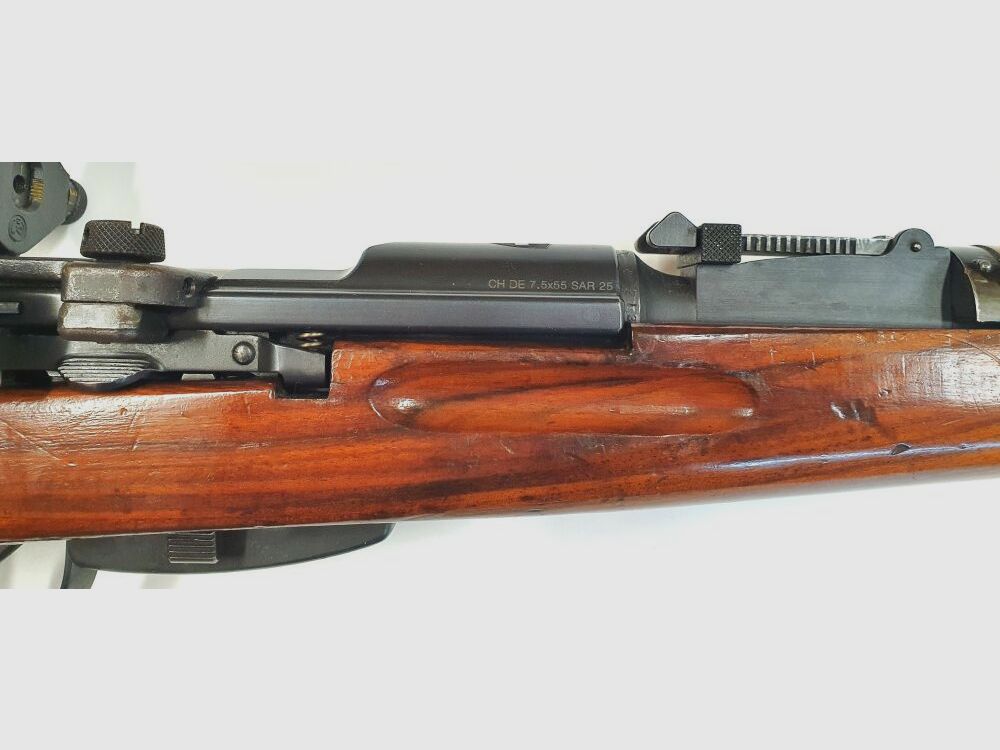 Waffenfabrik Bern Repetierbüchse Waffenfabrik Bern Schweizer K31 Kaliber 7,5x55swiss komplett nummerngleich + Diopter