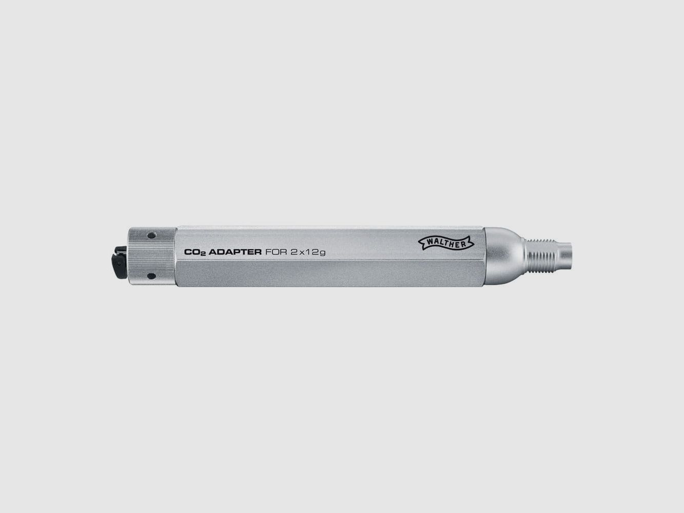 WALTHER Zubehör für CO2 CO2-Adapter-Set f. 2x12g ink. 8 CO2 Patronen, Bild 1 von 3