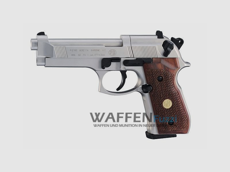 Pistola CO2 Beretta 92 FS con empuñaduras de madera