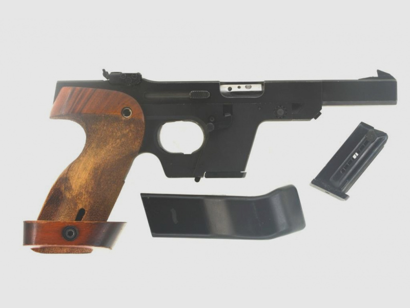 Sportpistole KK-Matchwaffe halbautomat. Pistole Walther GSP Kal. .22 l.r., Bj. 1980, sehr schön!