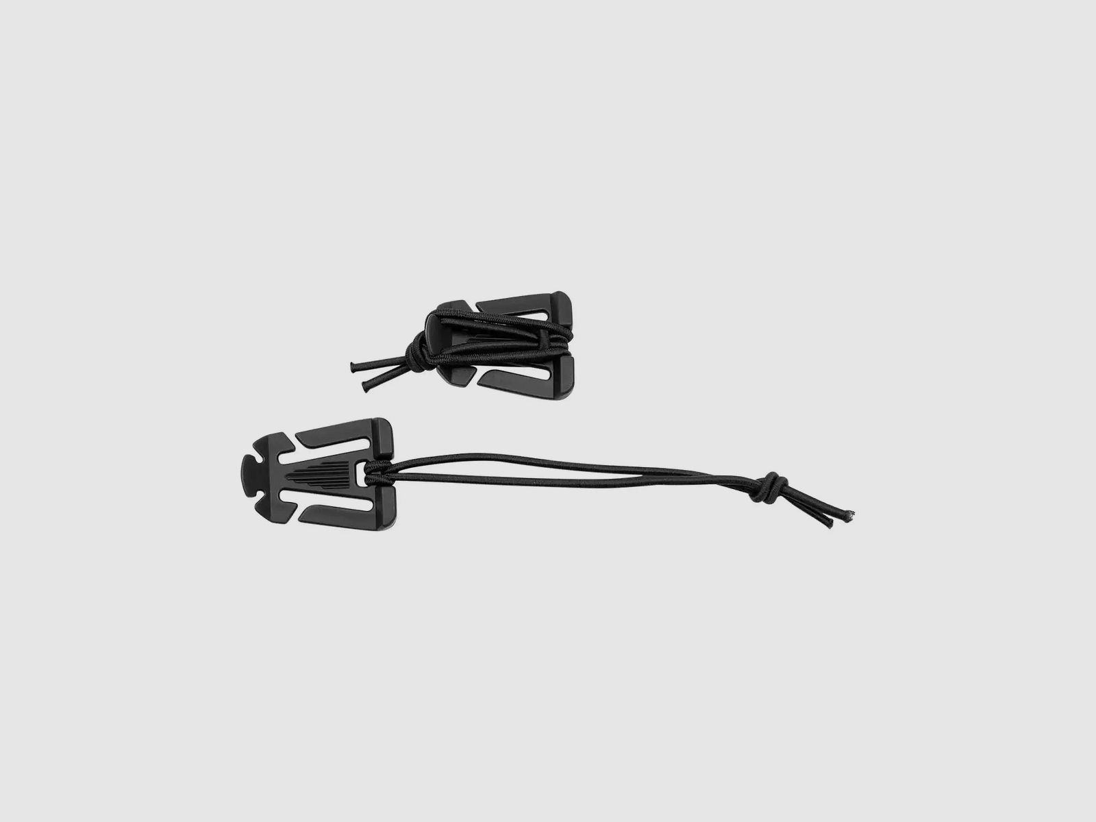 MFH MFH Clip with rubber band Molle 2-pack - Black